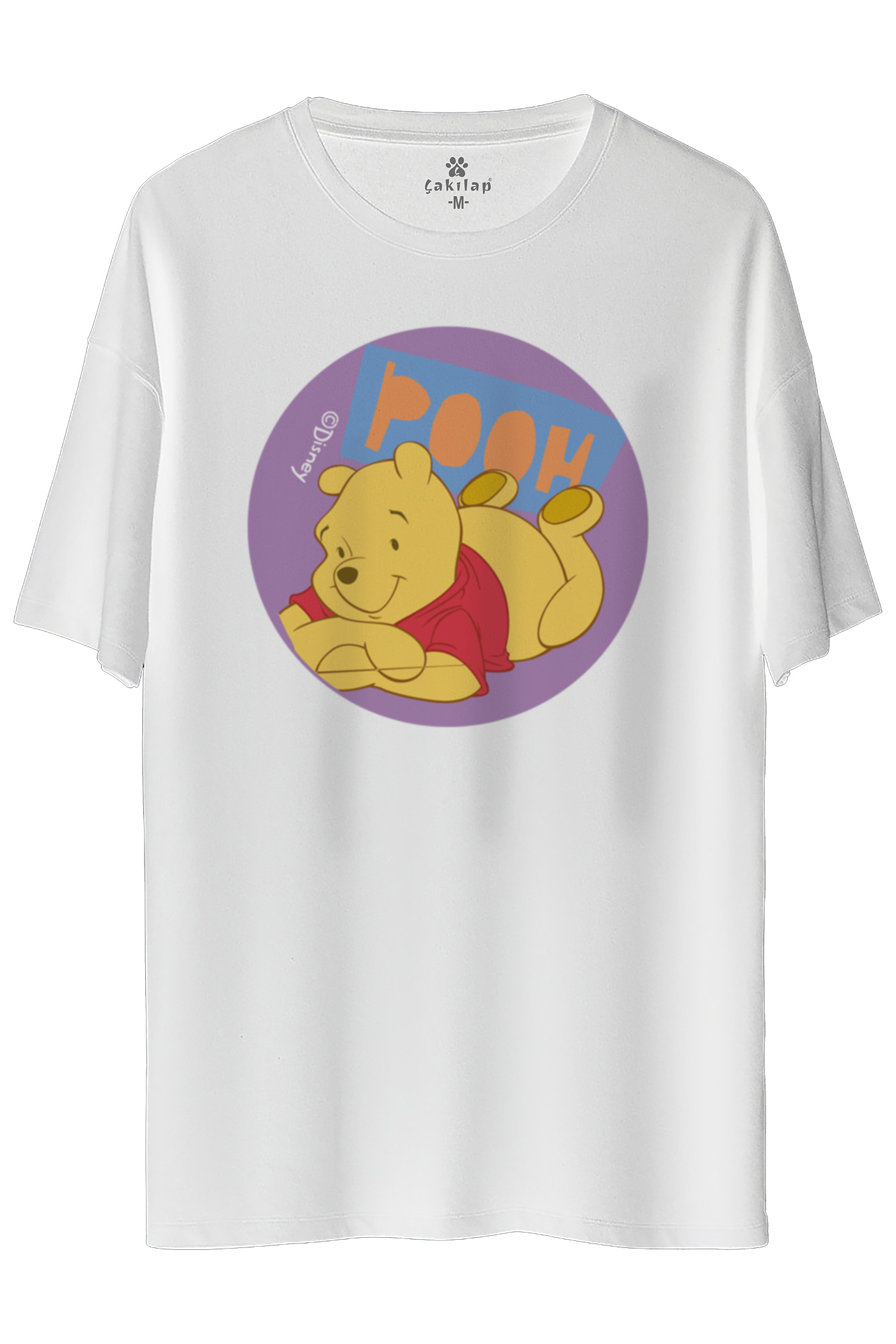 Winnie The Pooh Baskılı Oversize Tişört