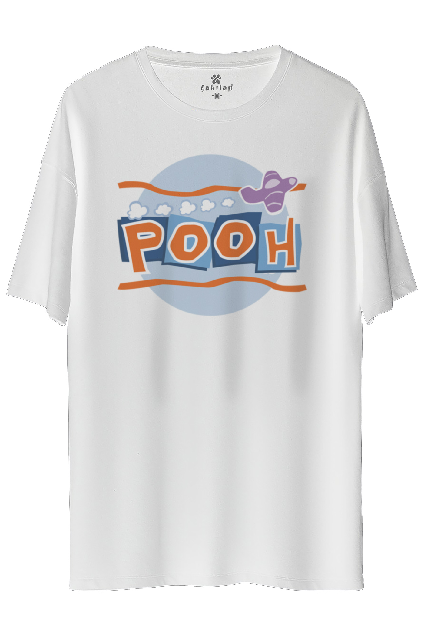 Winnie The Pooh Baskılı Oversize Tişört