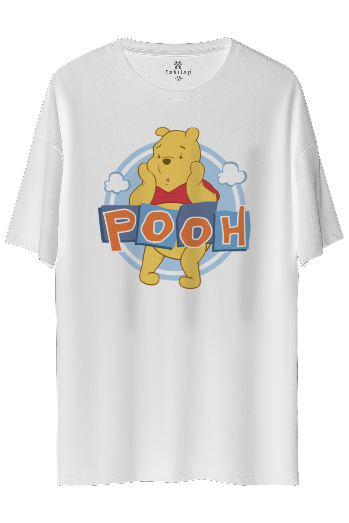 Winnie The Pooh Baskılı Oversize Tişört