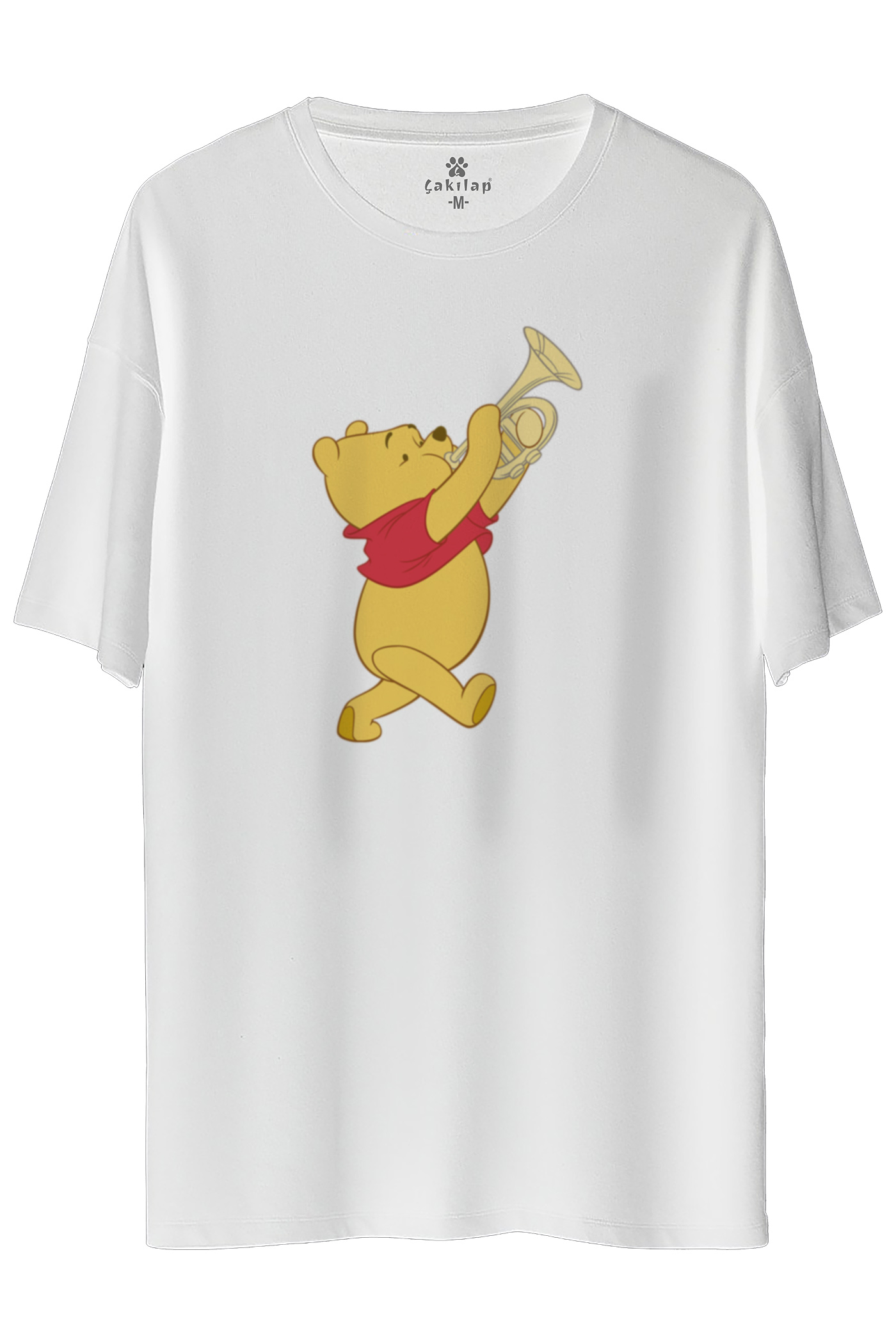 Winnie The Pooh Baskılı Oversize Tişört