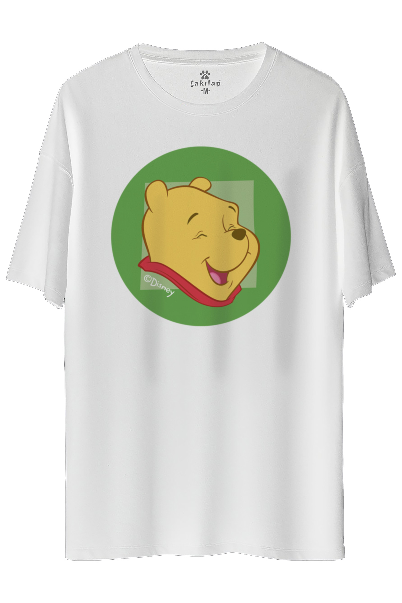 Winnie The Pooh Baskılı Oversize Tişört
