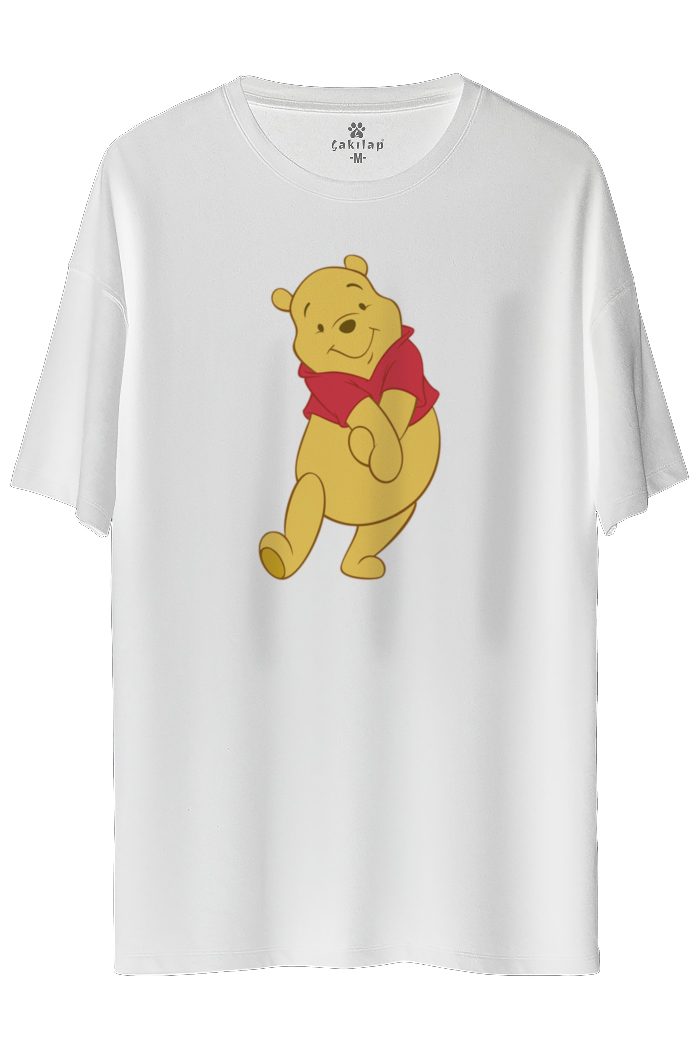 Winnie The Pooh Baskılı Oversize Tişört