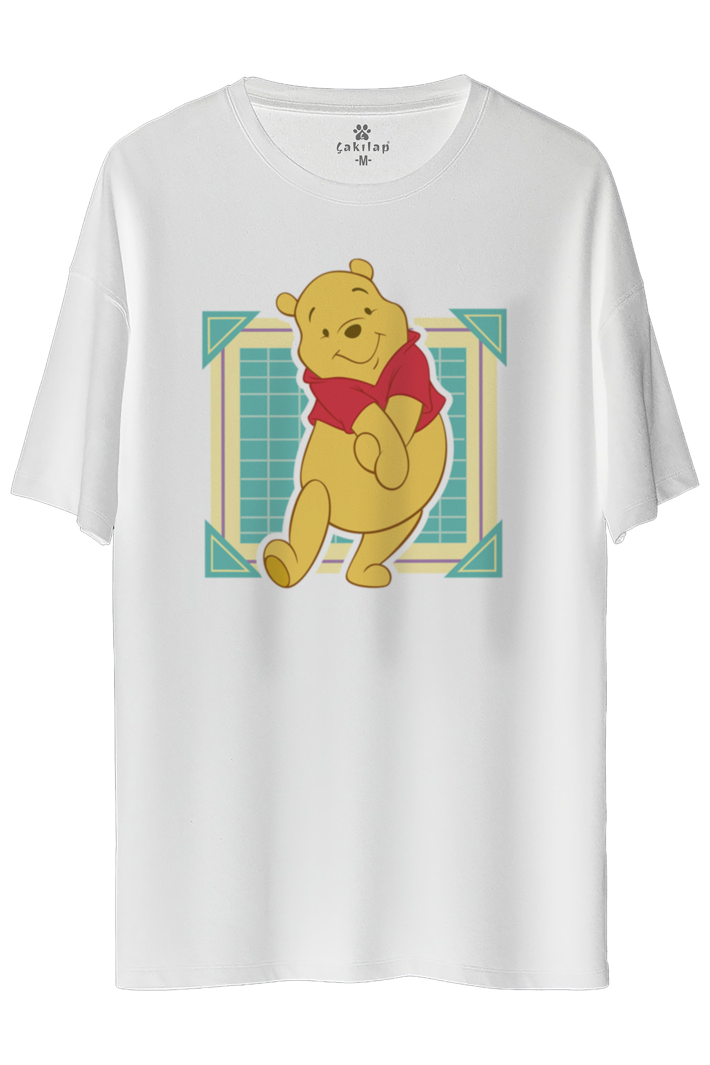Winnie The Pooh Baskılı Oversize Tişört