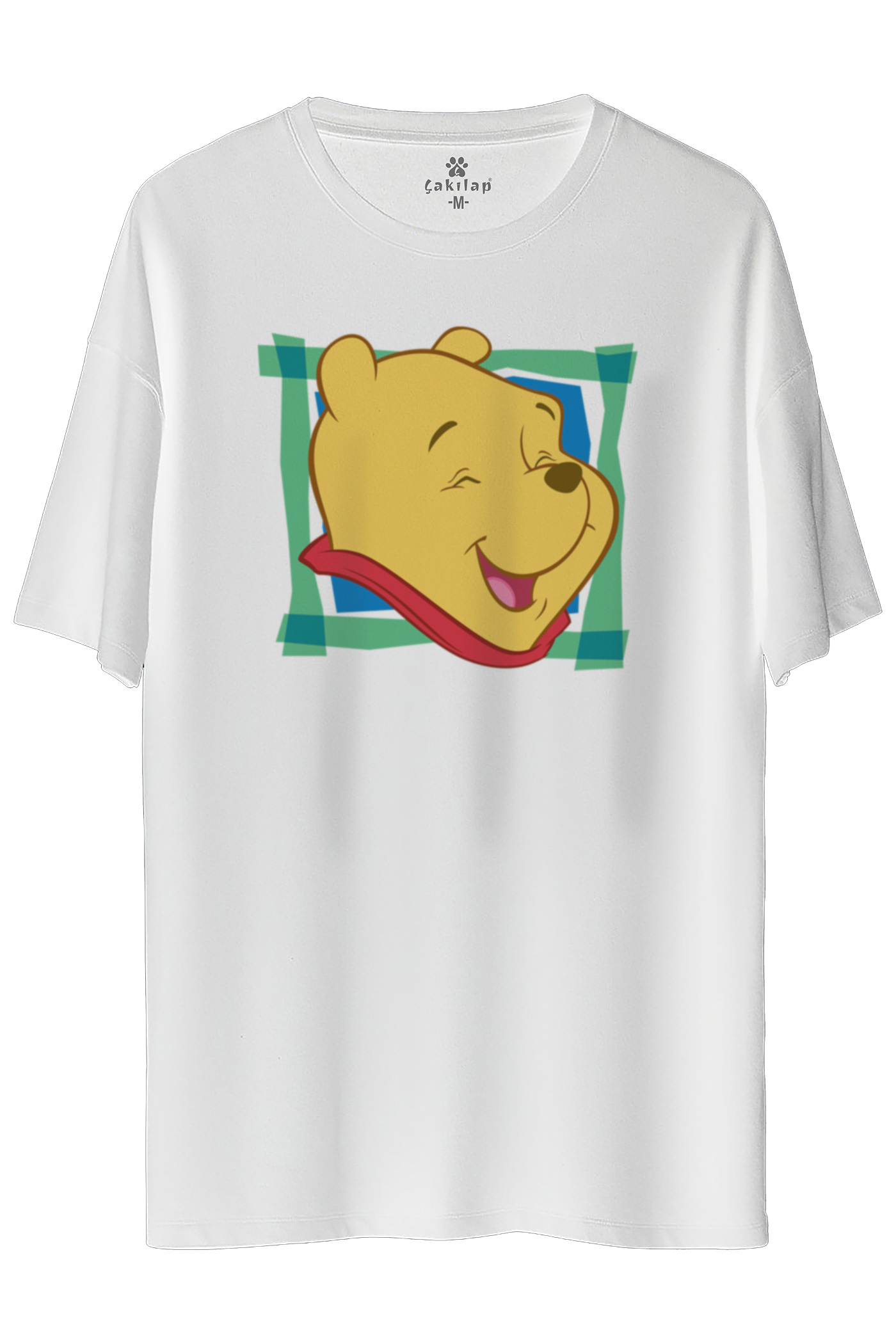 Winnie The Pooh Baskılı Oversize Tişört