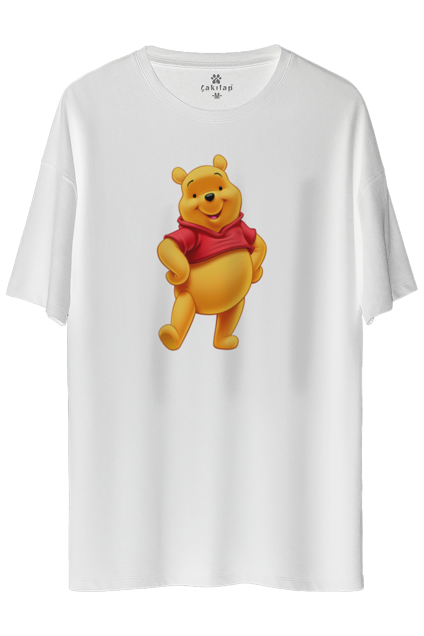 Winnie The Pooh Baskılı Oversize Tişört