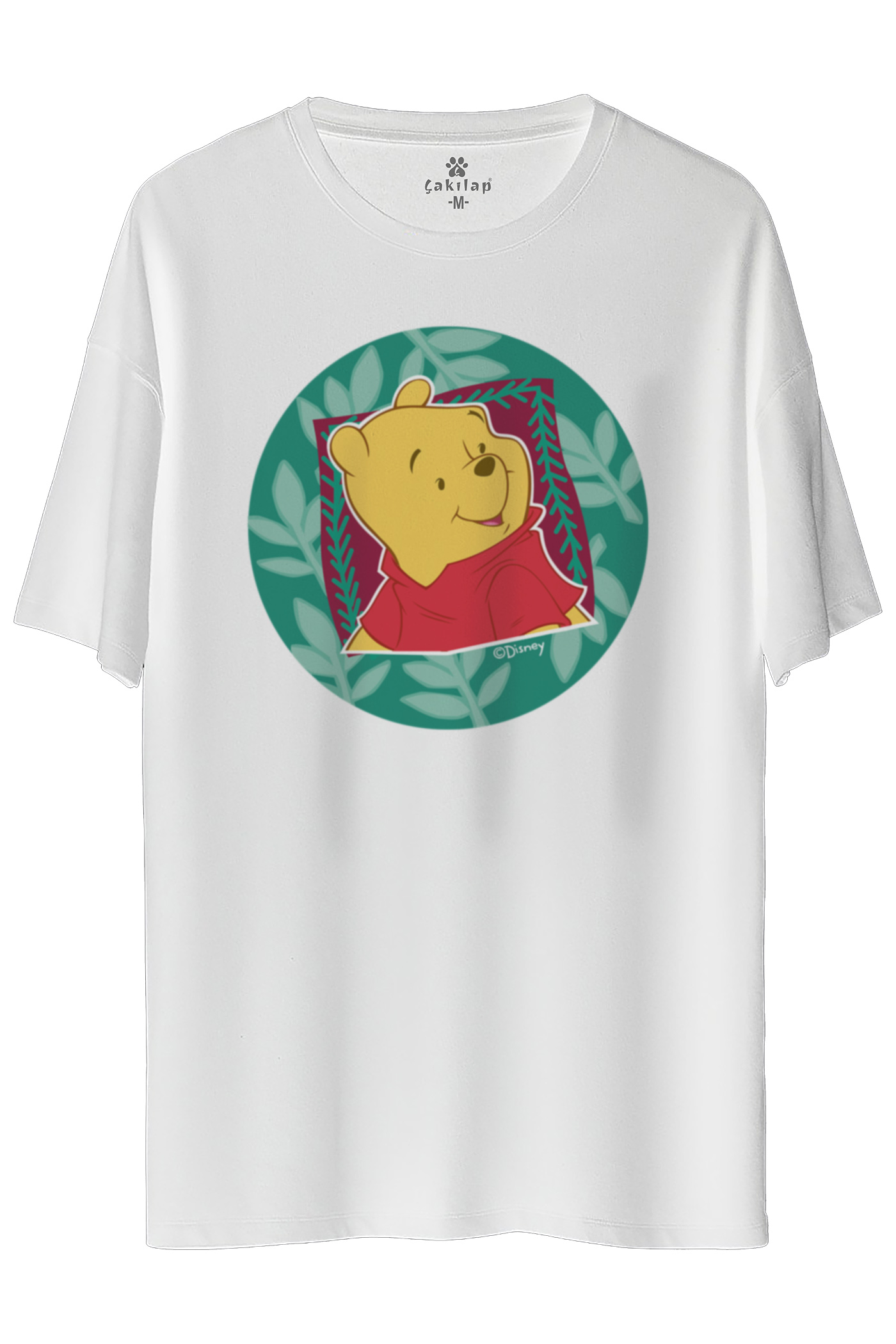Winnie The Pooh Baskılı Oversize Tişört