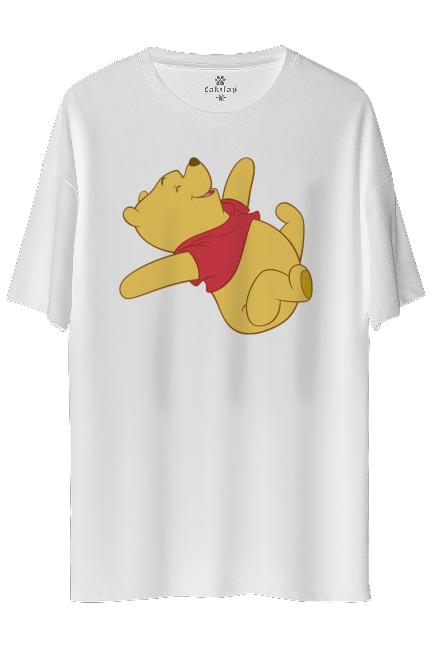 Winnie The Pooh Baskılı Oversize Tişört