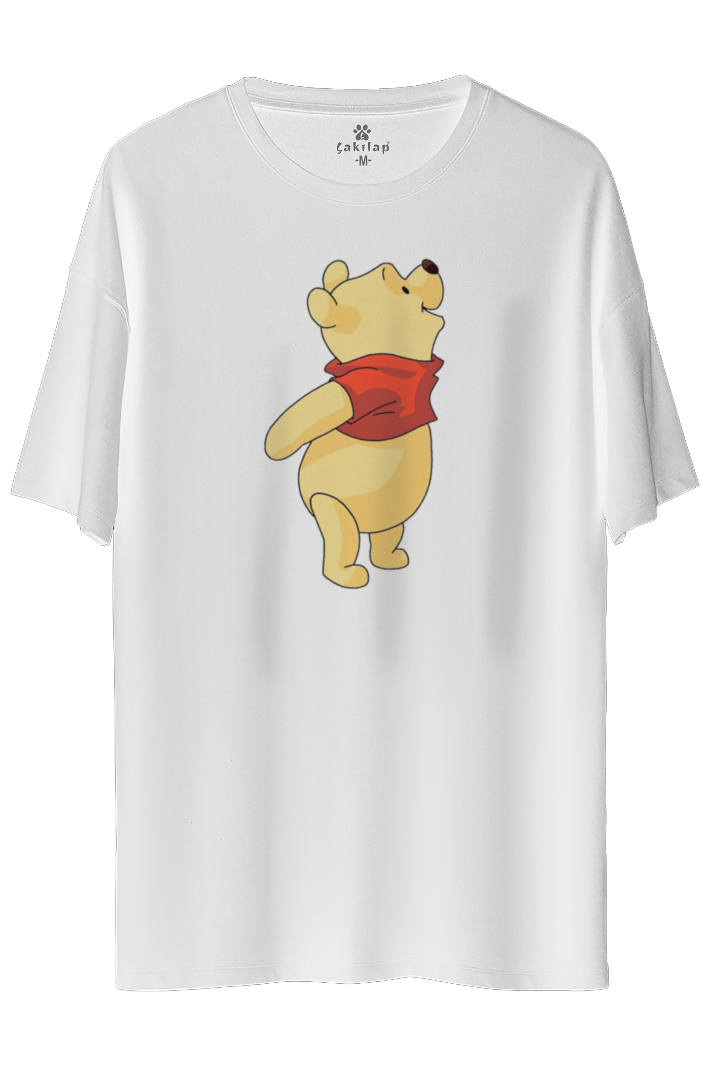 Winnie The Pooh Baskılı Oversize Tişört