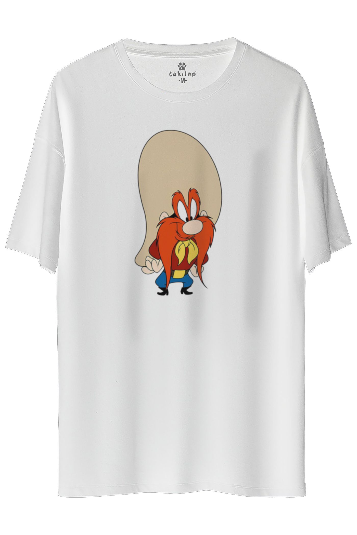 Yosemite Sam Baskılı Oversize Tişört