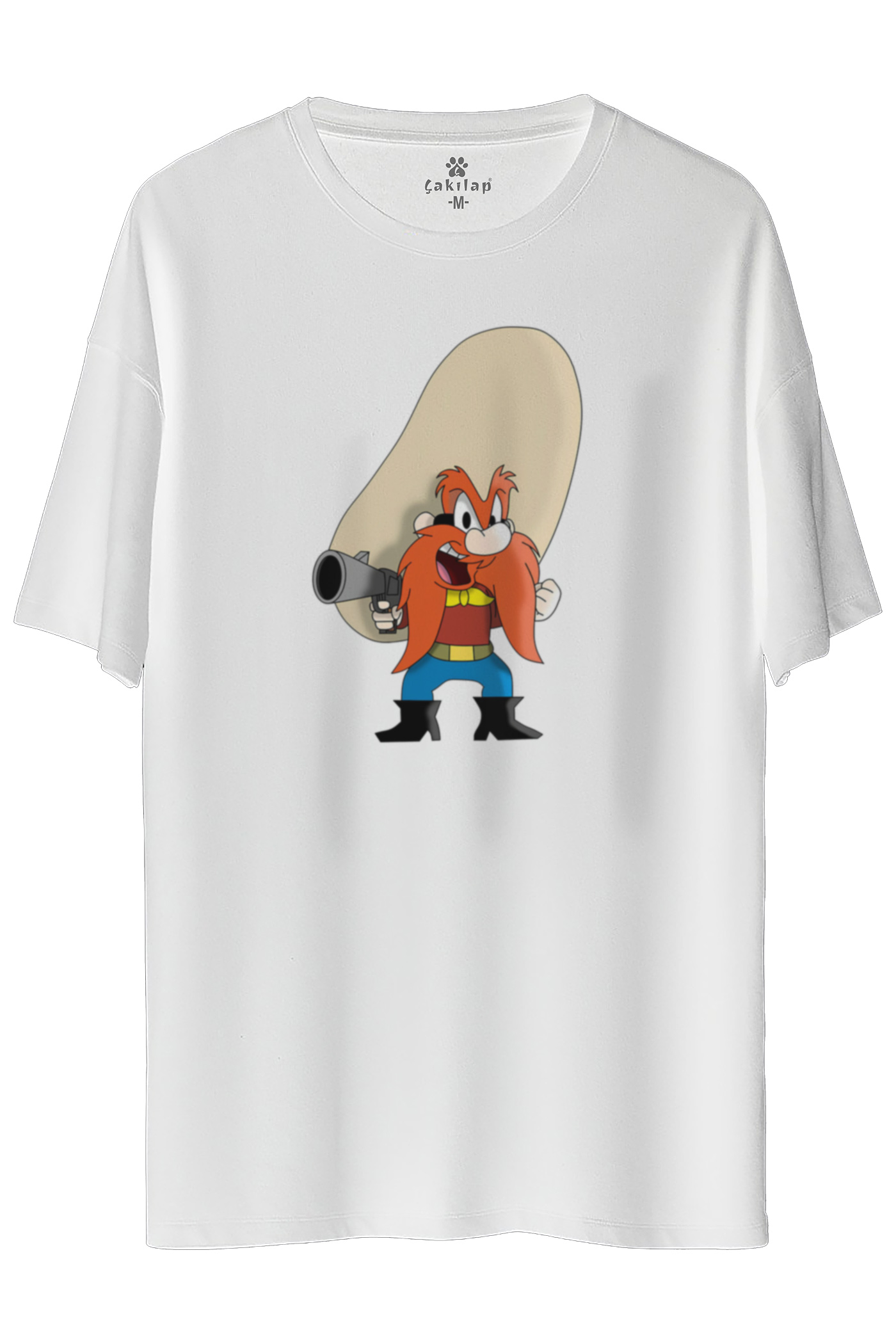 Yosemite Sam Baskılı Oversize Tişört