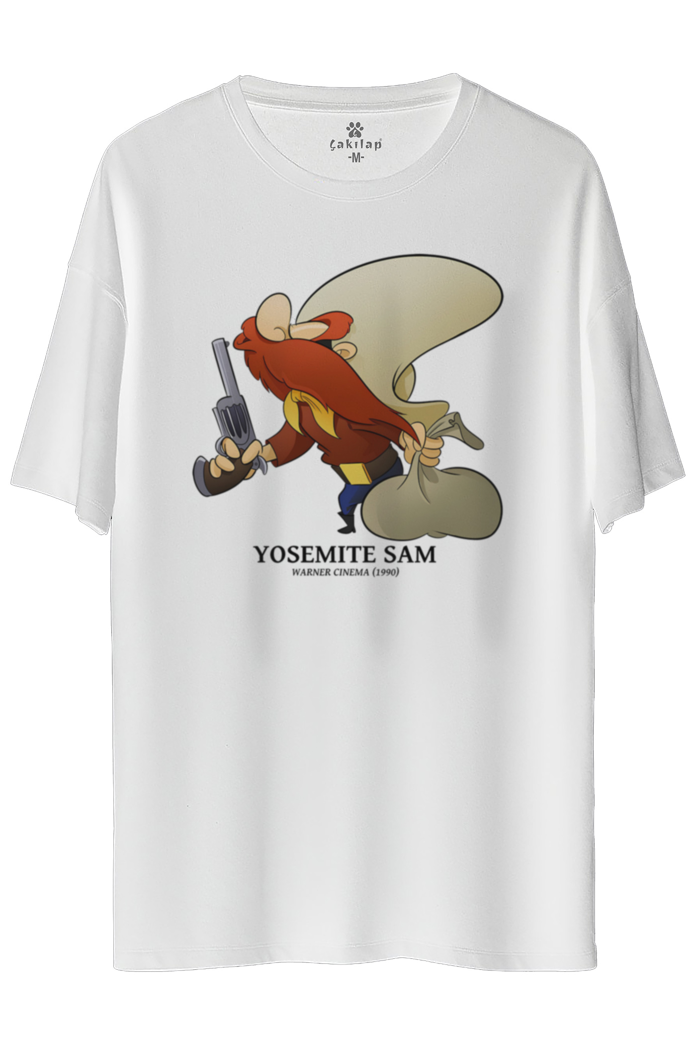 Yosemite Sam Baskılı Oversize Tişört