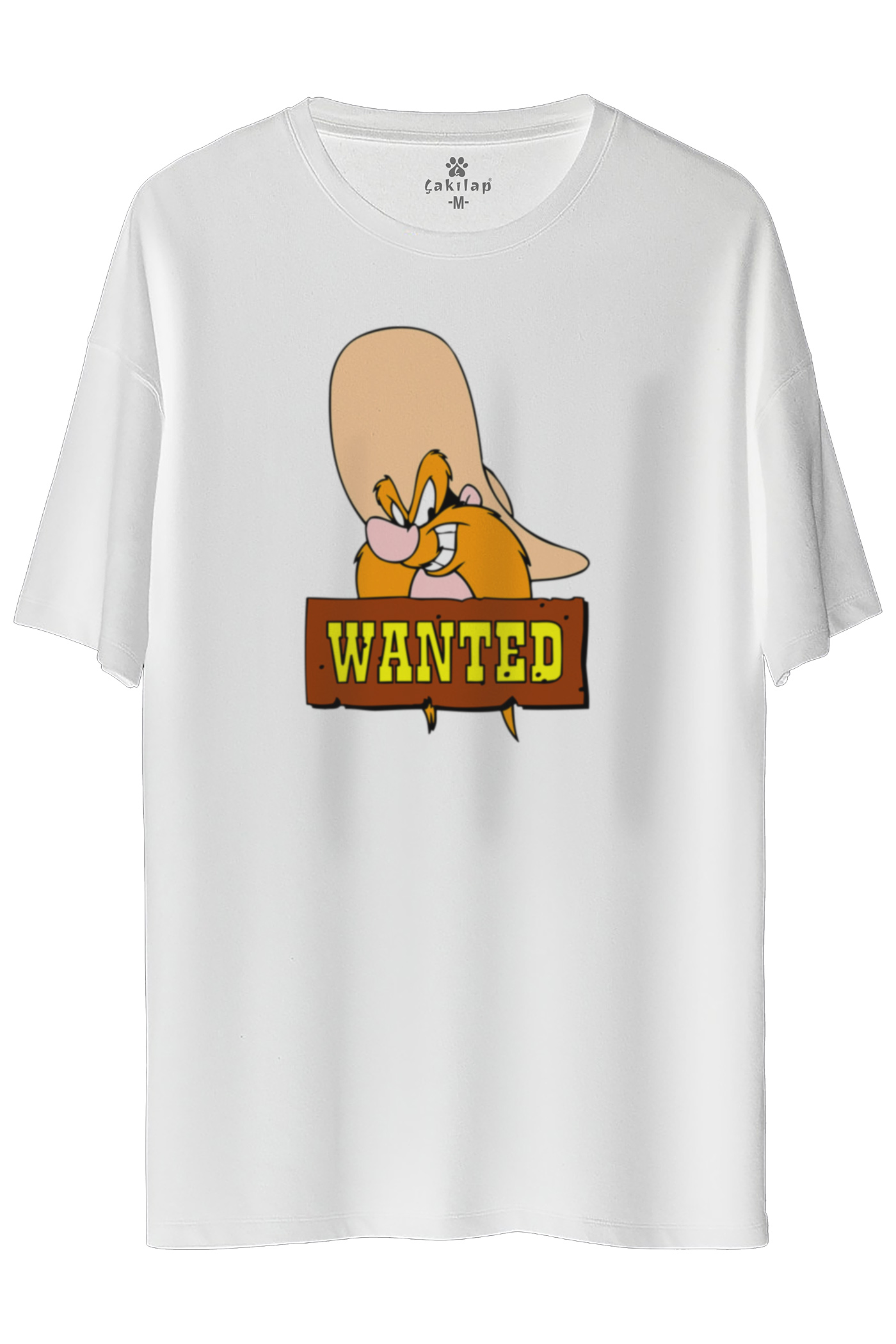 Yosemite Sam Baskılı Oversize Tişört