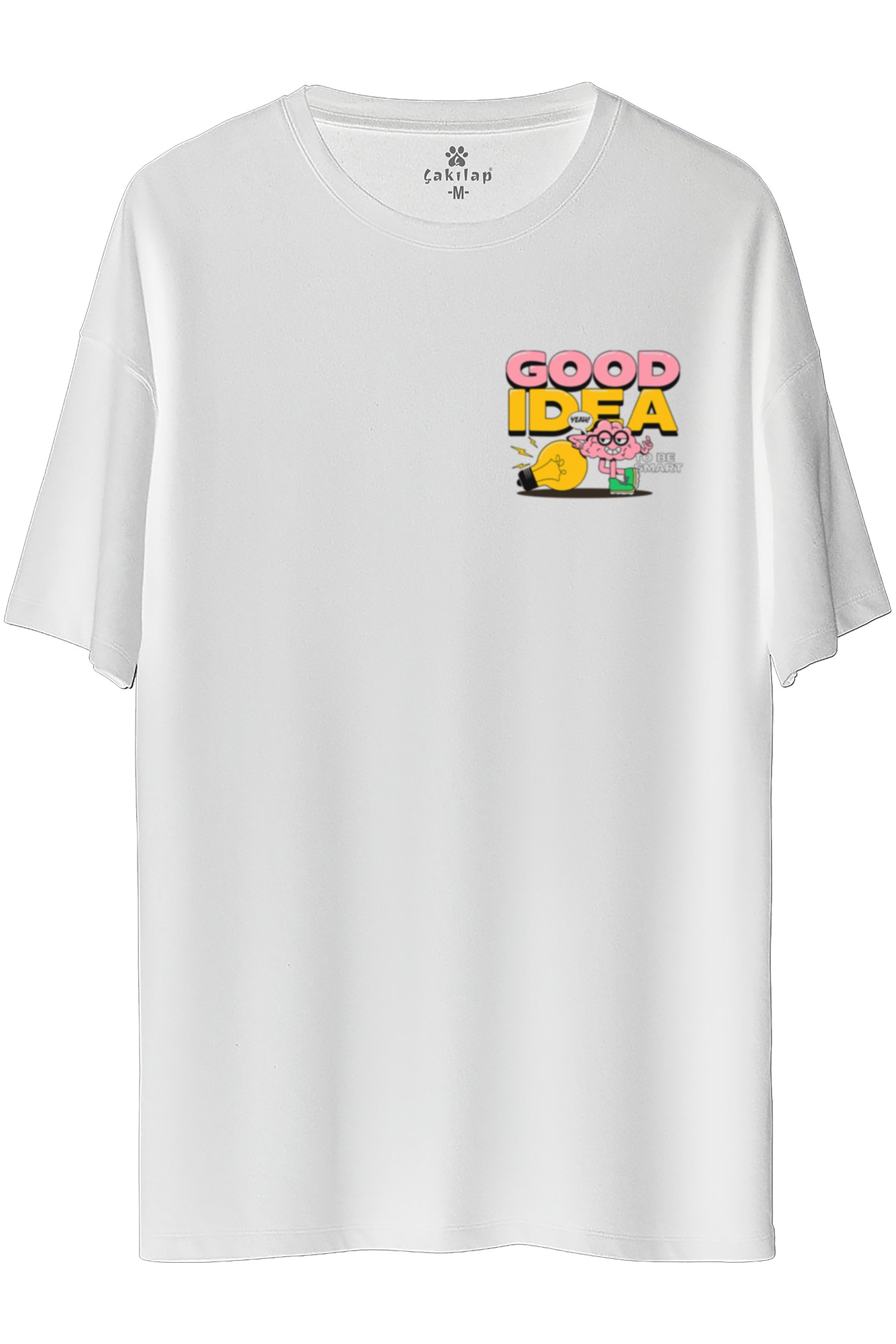 Retro Baskılı Oversize Tişört