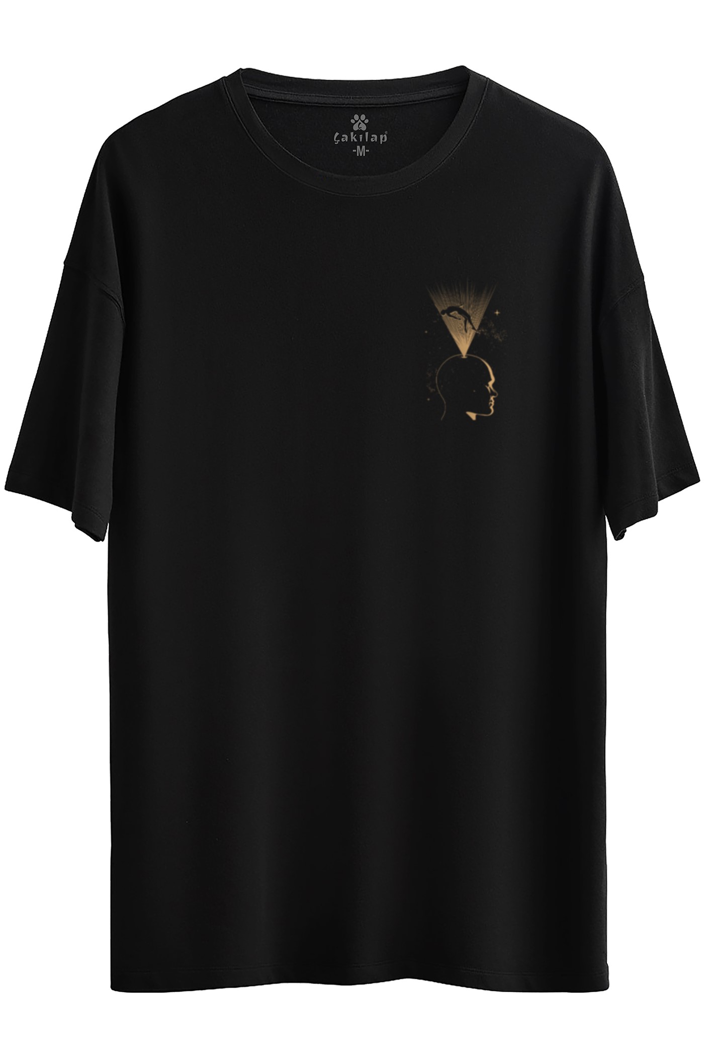 Retro Baskılı Oversize Tişört