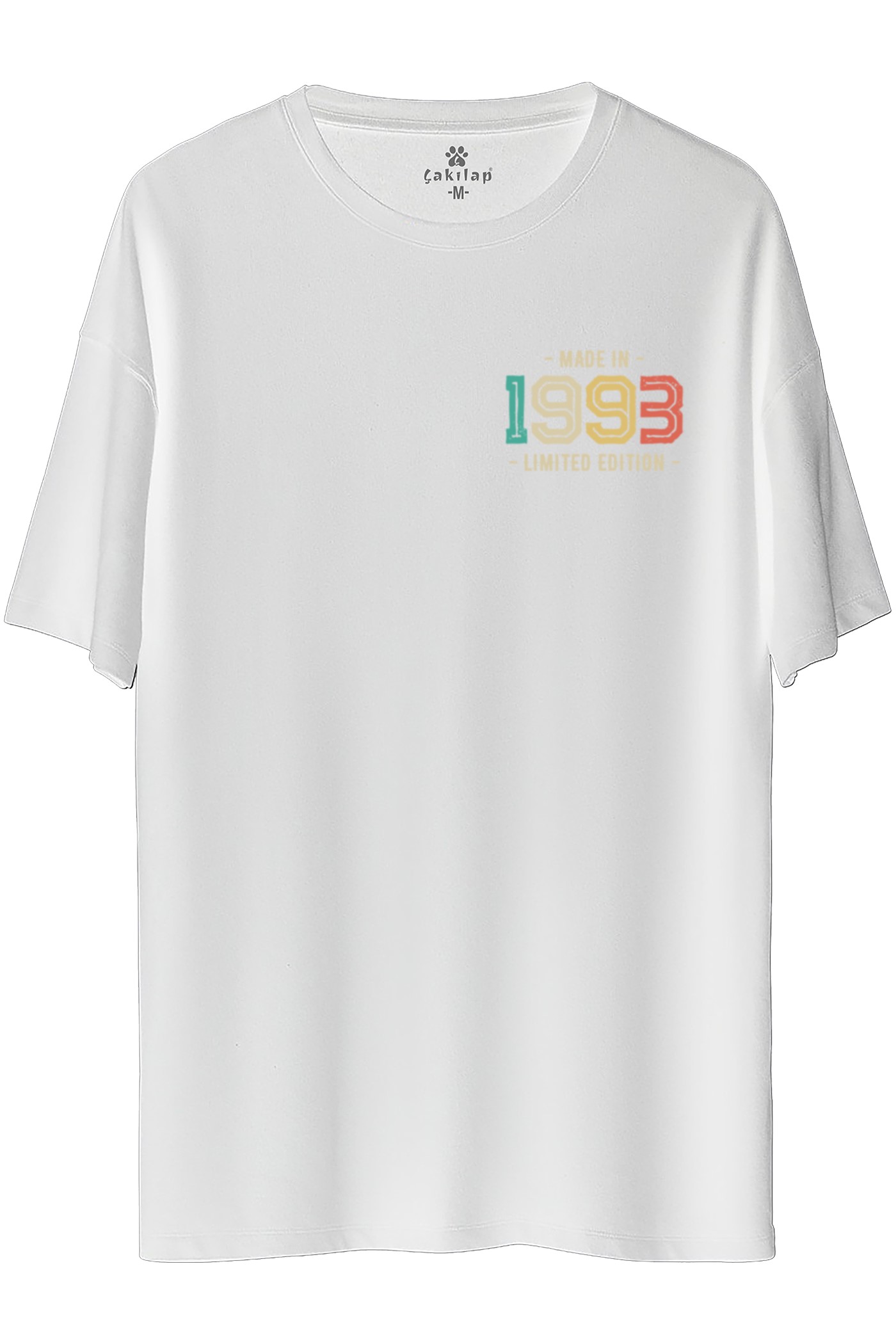 Retro Baskılı Oversize Tişört