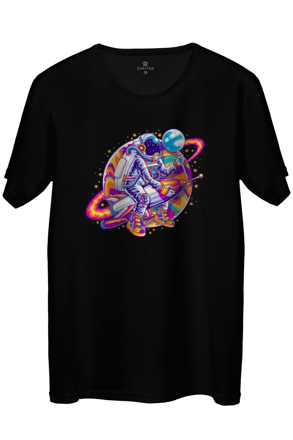 Astronot Baskılı Regular Tişört