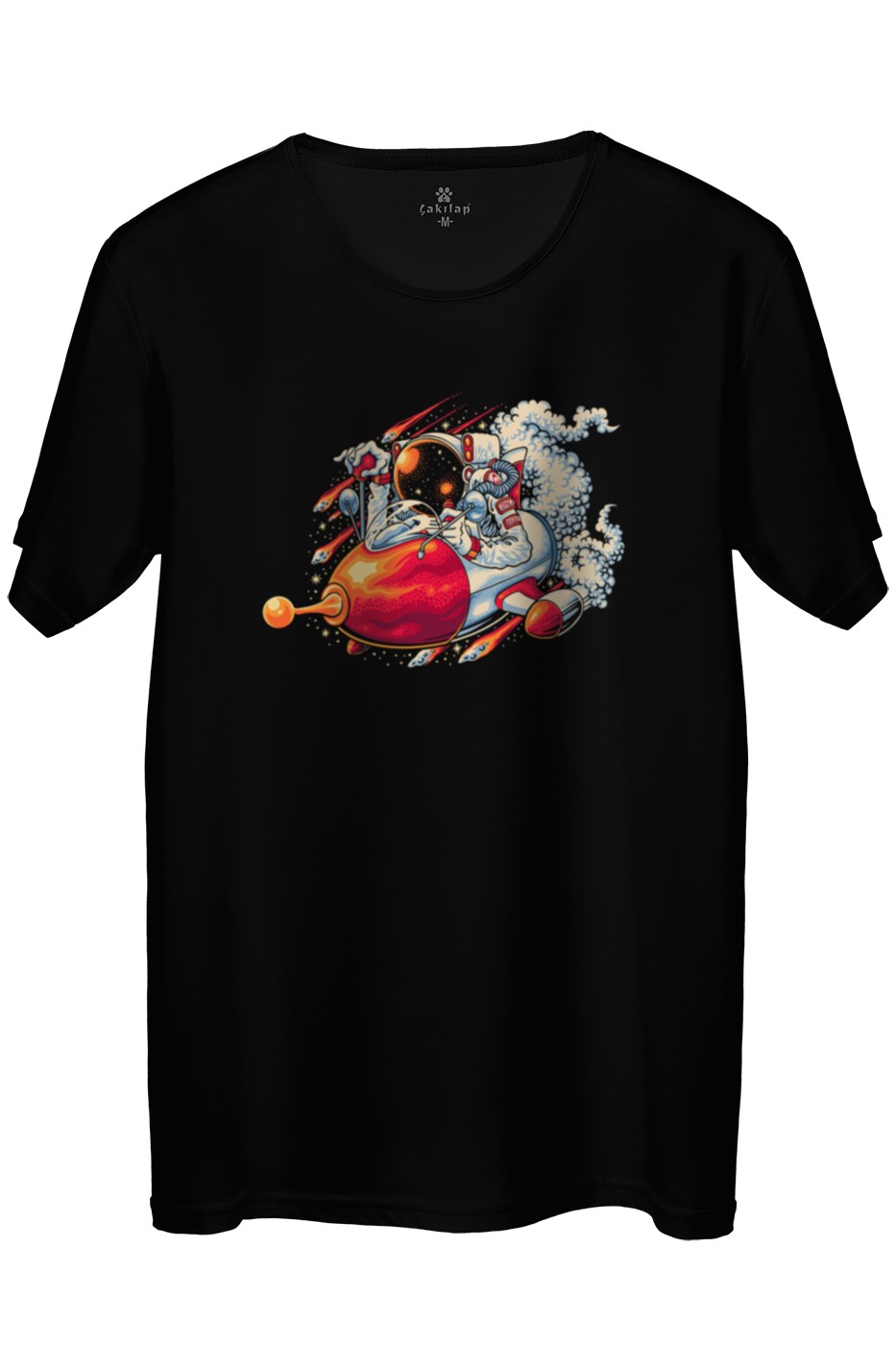 Astronot Baskılı Regular Tişört