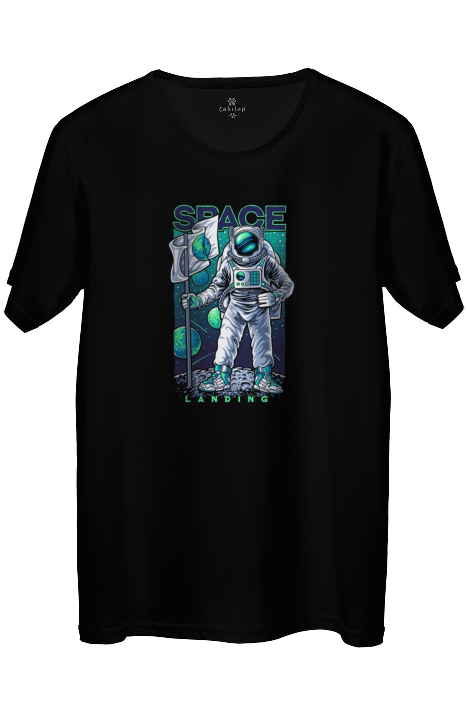 Astronot Baskılı Regular Tişört