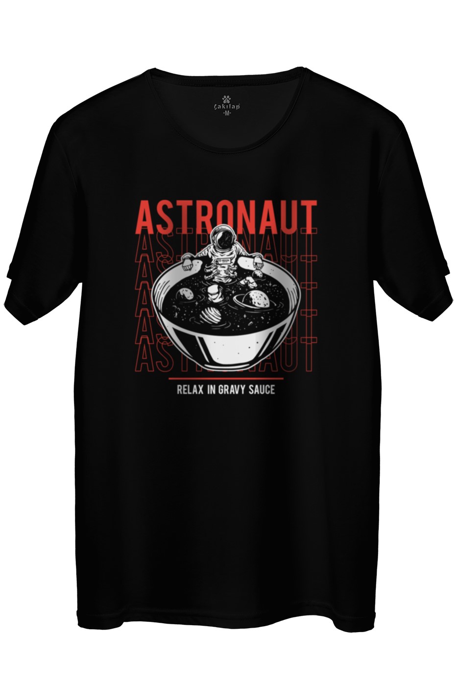 Astronot Baskılı Regular Tişört