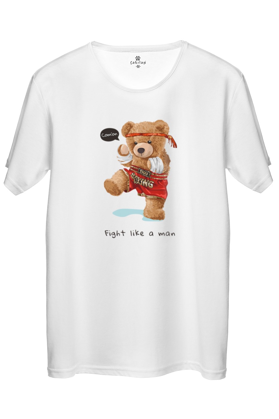 Ayıcık Baskılı Regular Tişört