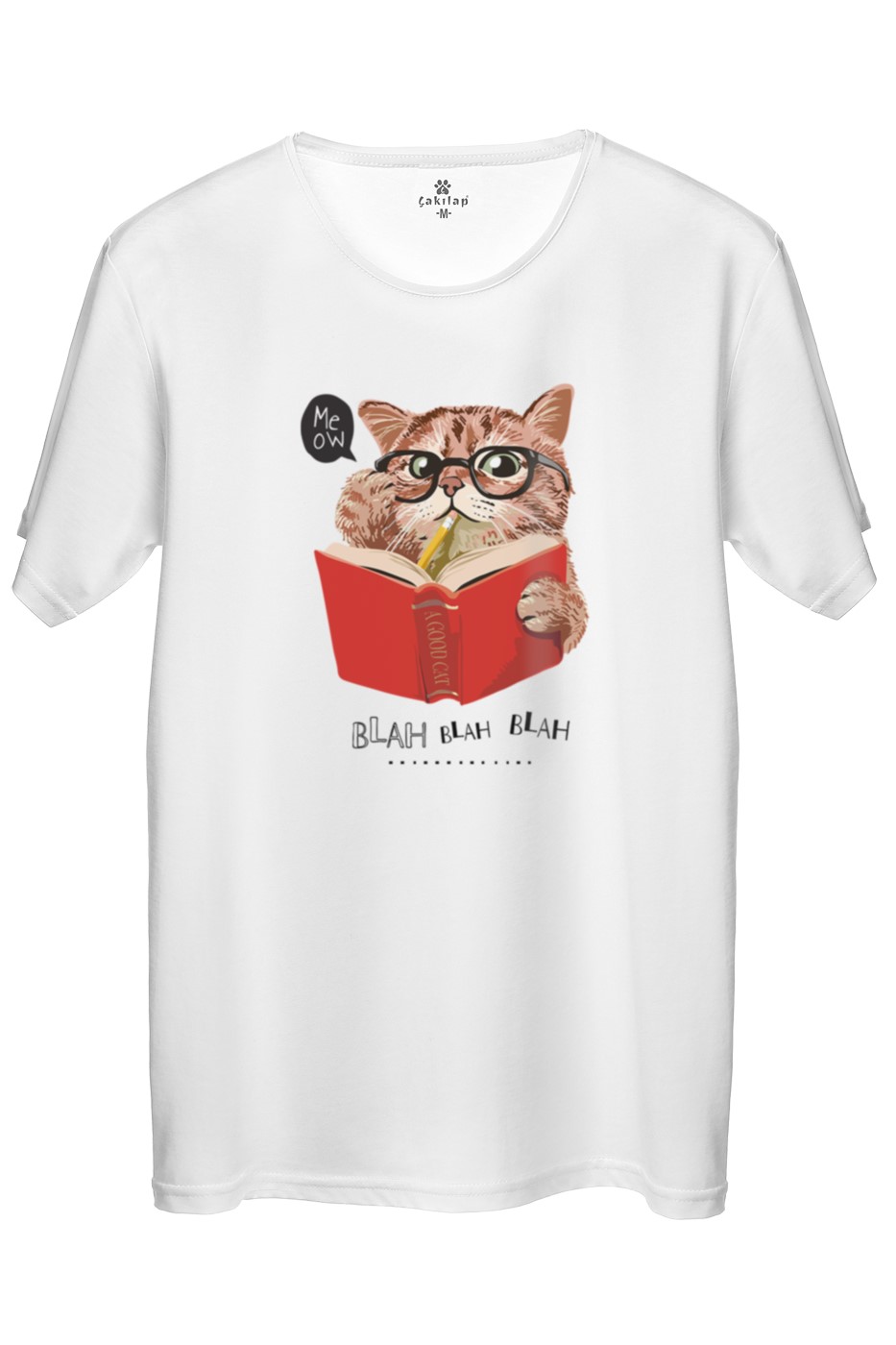 Kedi Baskılı Regular Tişört