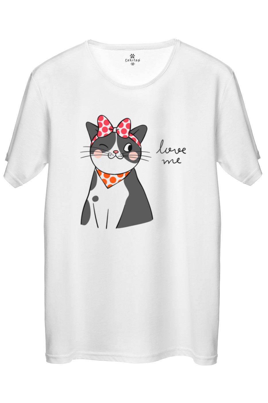 Kedi Baskılı Regular Tişört