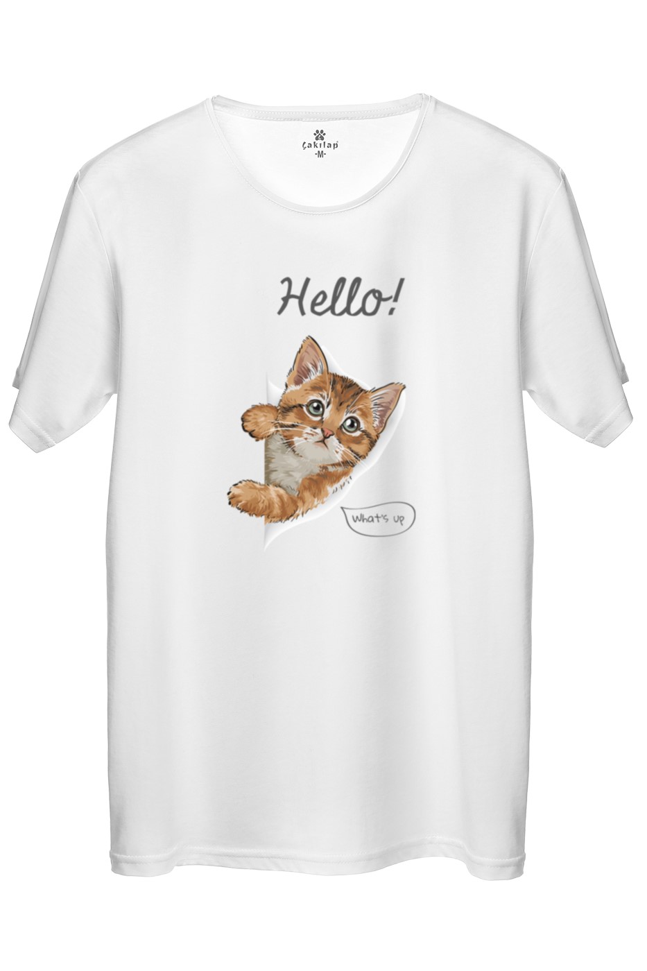 Kedi Baskılı Regular Tişört