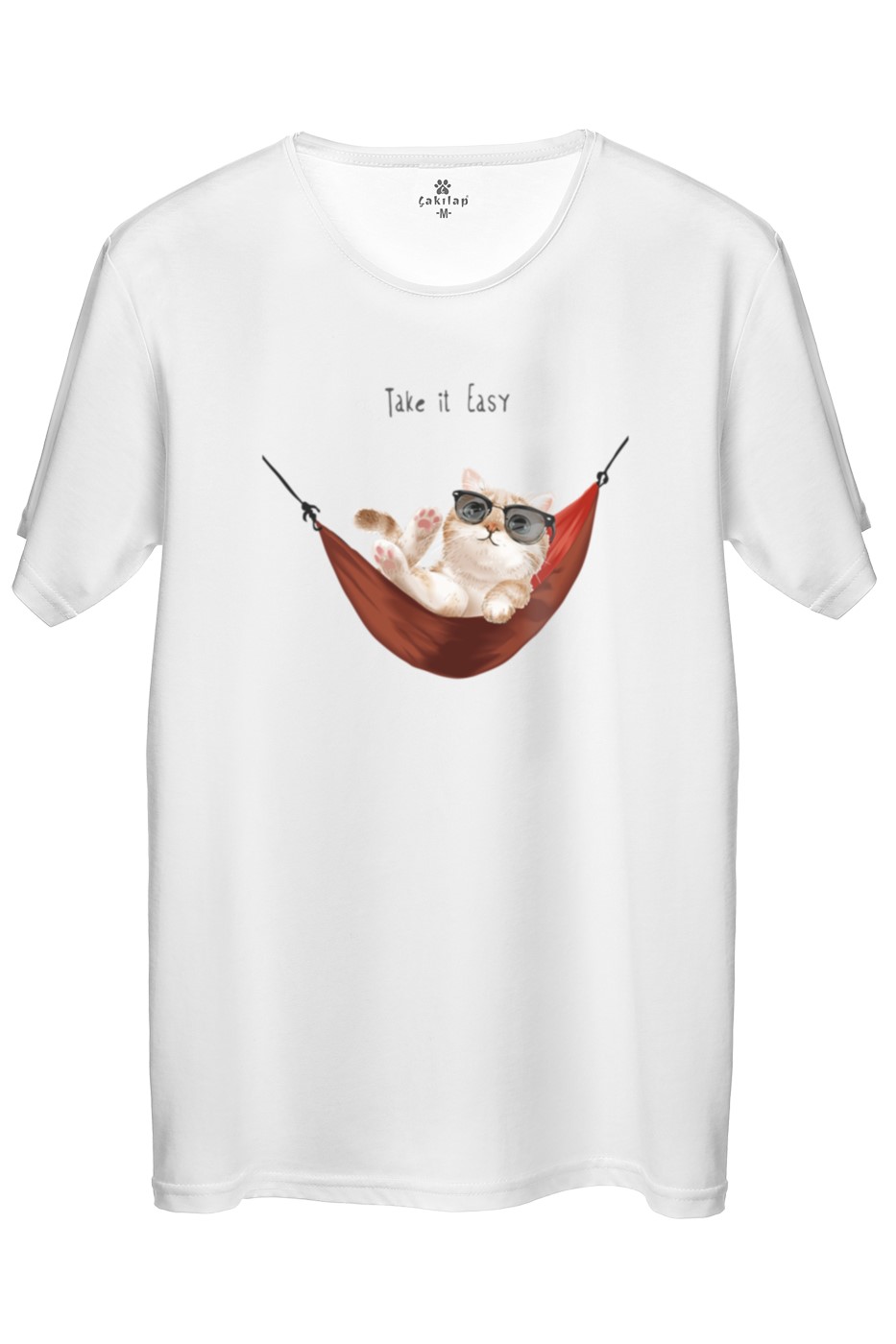 Kedi Baskılı Regular Tişört