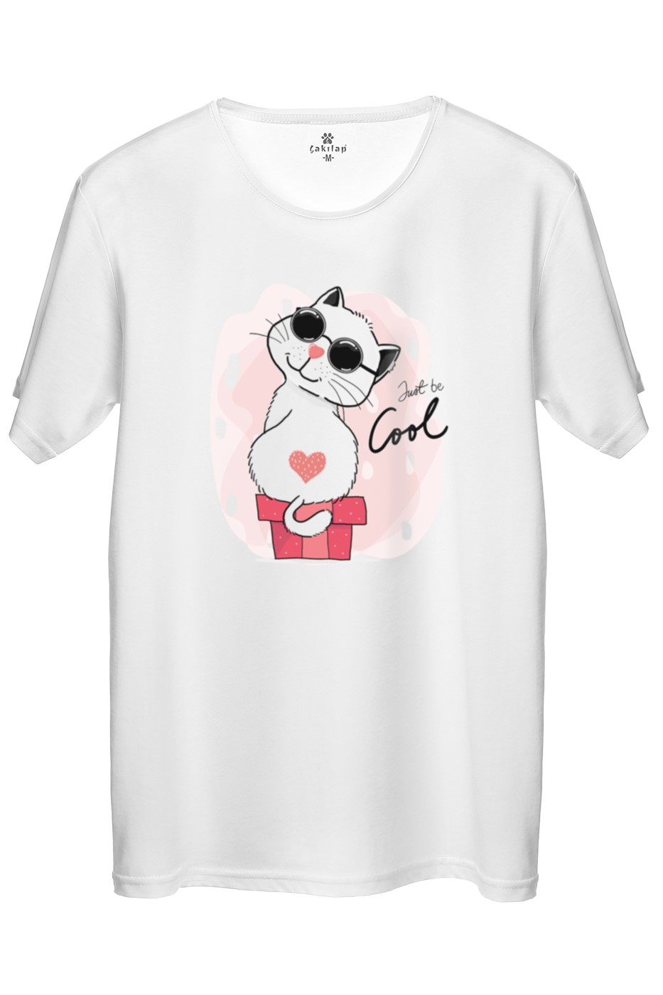 Kedi Baskılı Regular Tişört