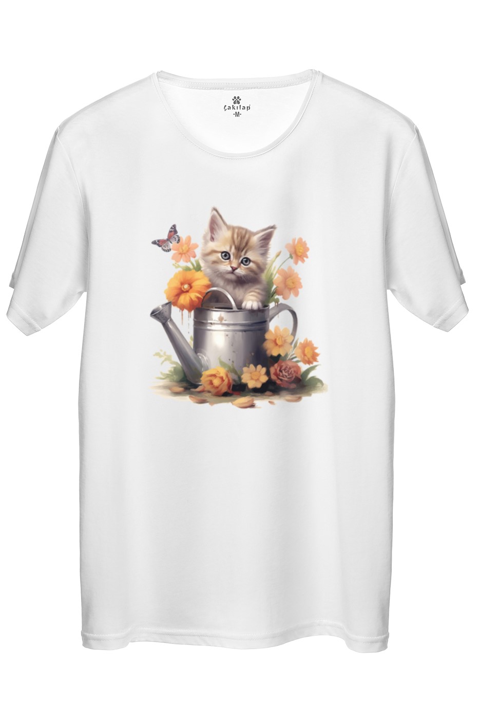 Kedi Baskılı Regular Tişört