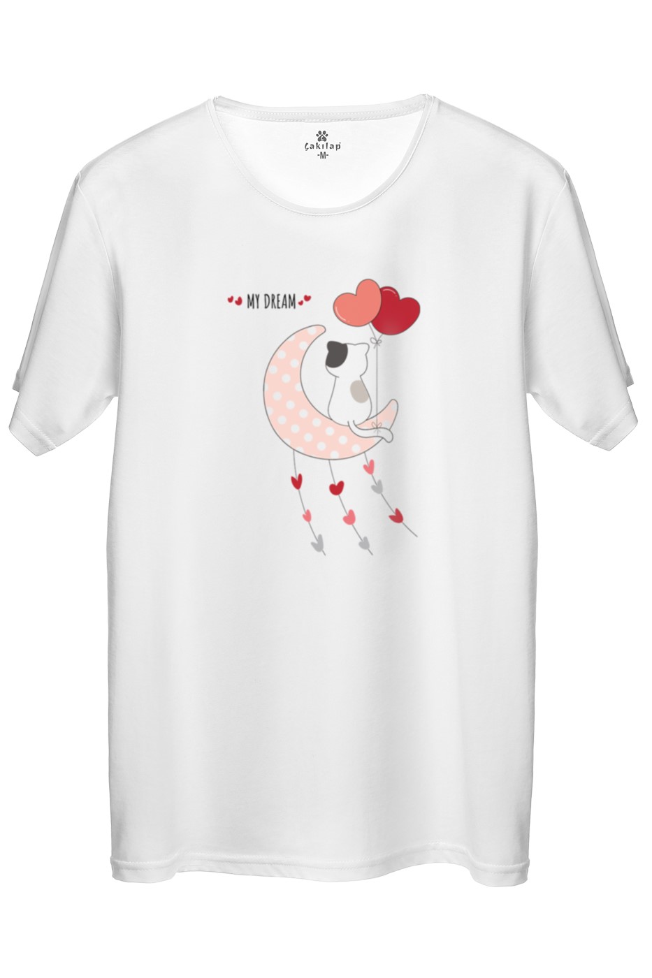 Kedi Baskılı Regular Tişört