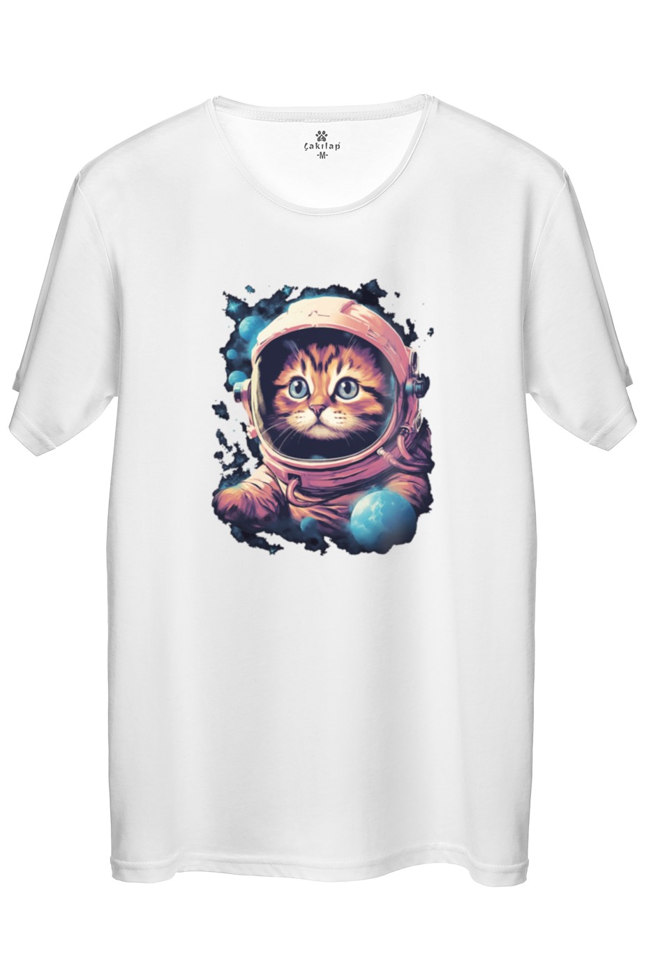 Kedi Baskılı Regular Tişört