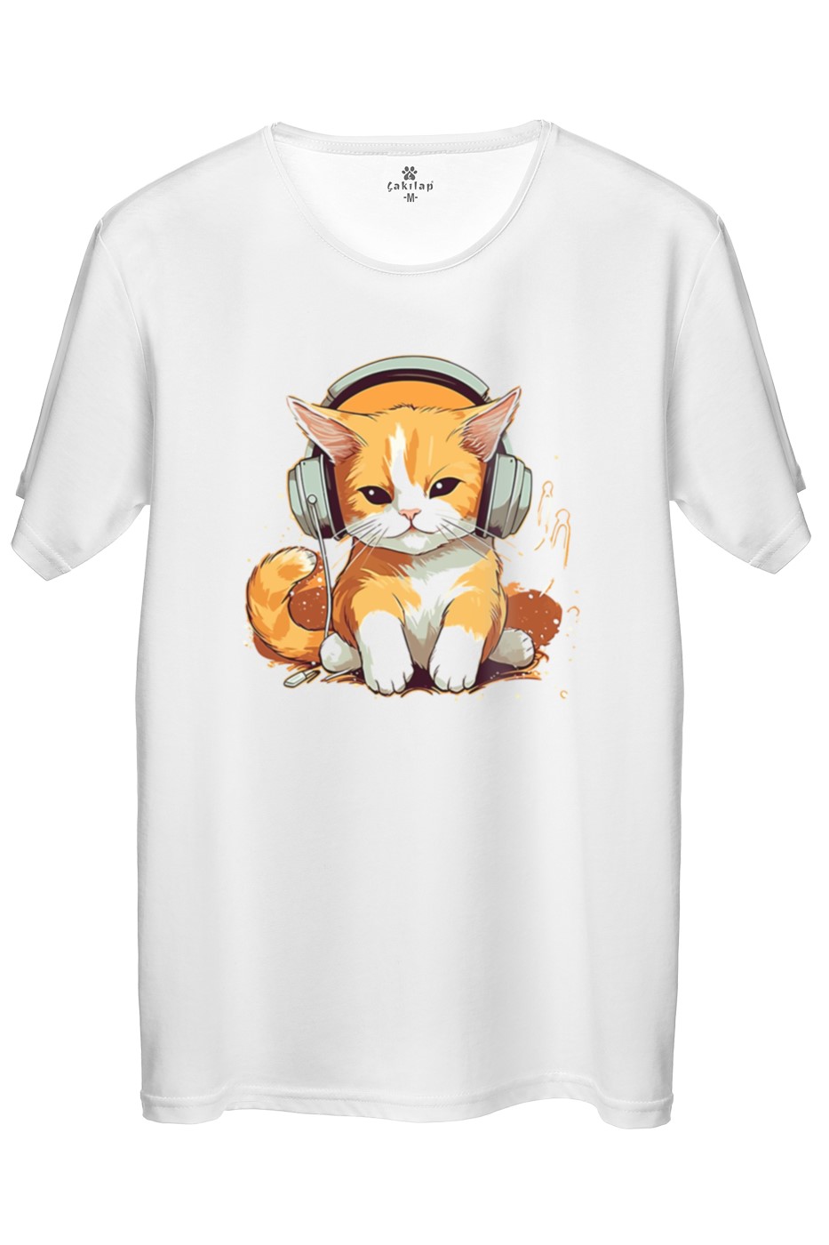 Kedi Baskılı Regular Tişört