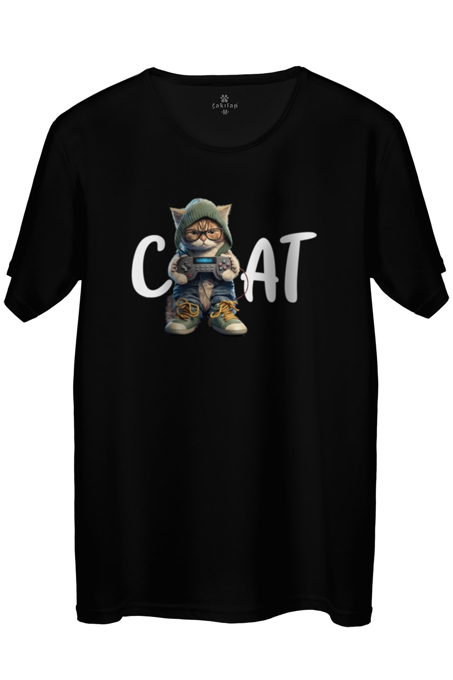 Kedi Baskılı Regular Tişört