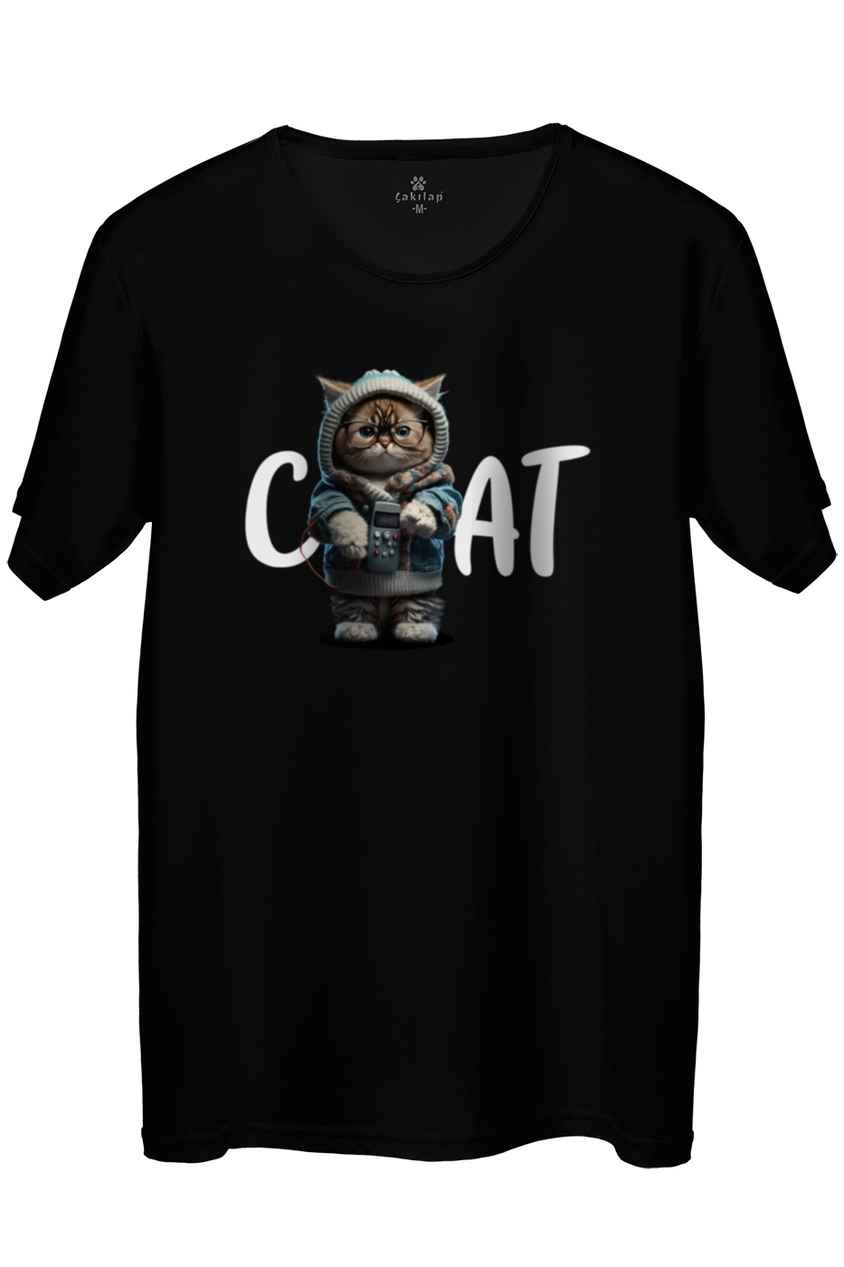 Kedi Baskılı Regular Tişört