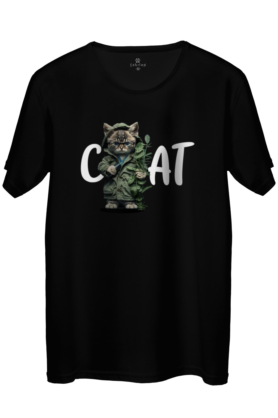 Kedi Baskılı Regular Tişört