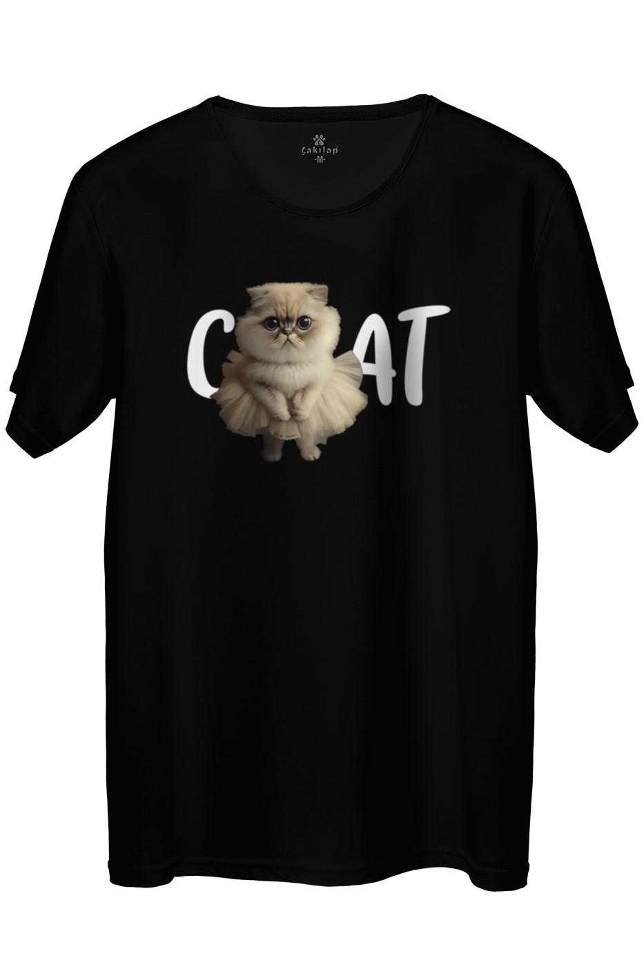 Kedi Baskılı Regular Tişört