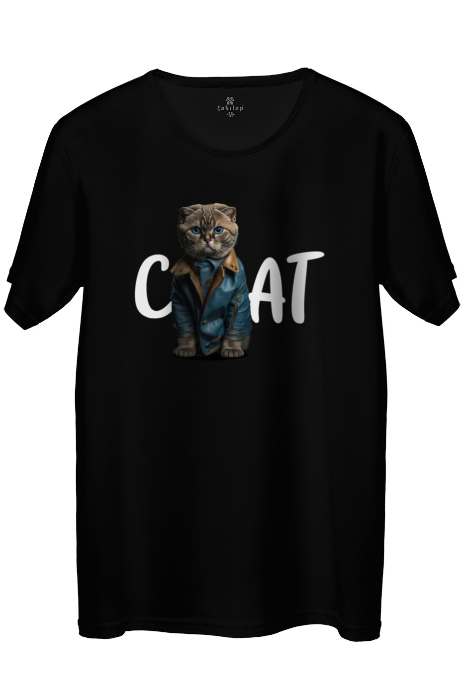 Kedi Baskılı Regular Tişört