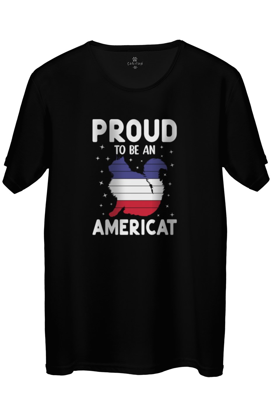 Kedi Baskılı Regular Tişört