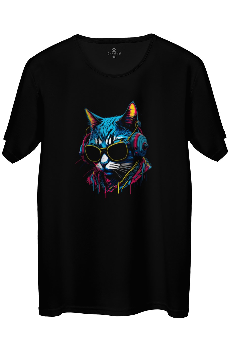 Kedi Baskılı Regular Tişört