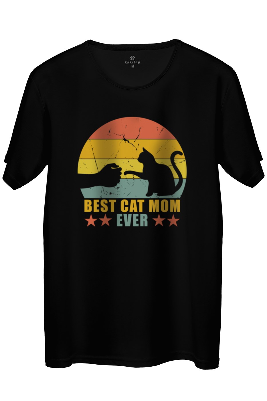 Kedi Baskılı Regular Tişört