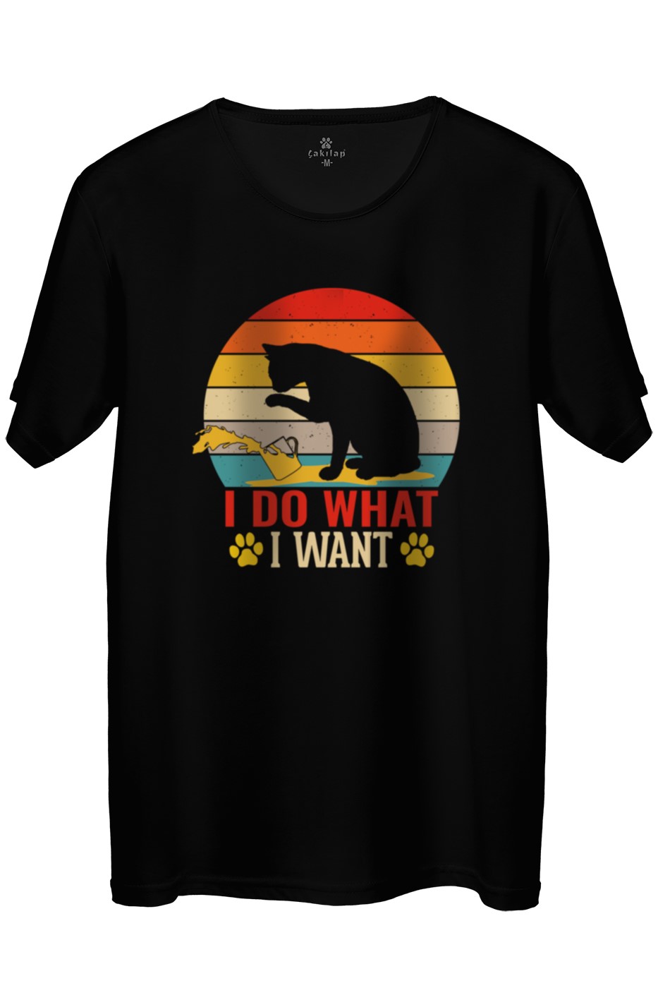 Kedi Baskılı Regular Tişört