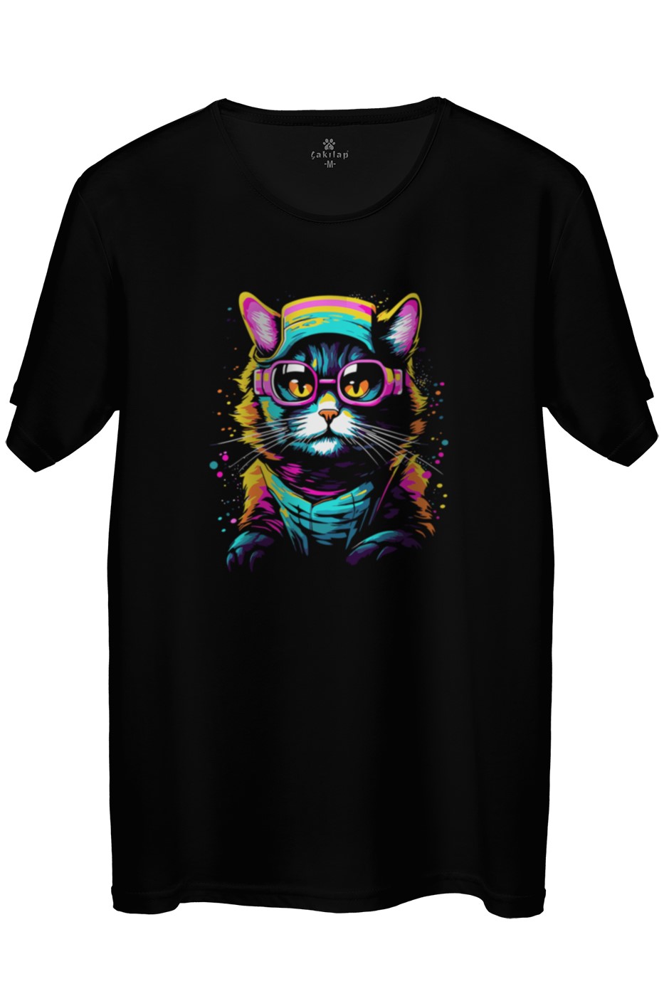 Kedi Baskılı Regular Tişört