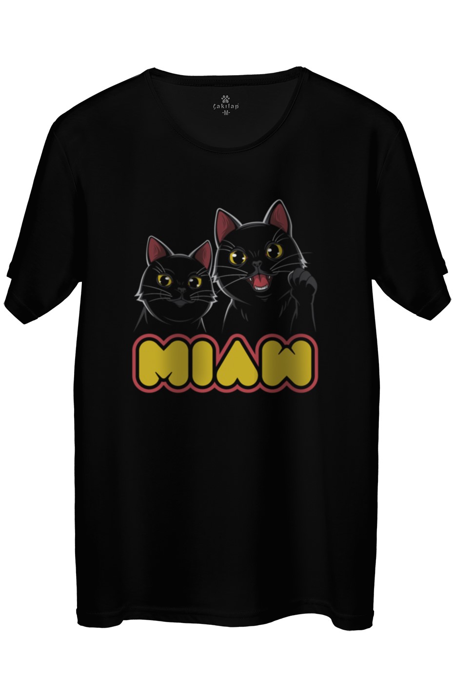Kedi Baskılı Regular Tişört