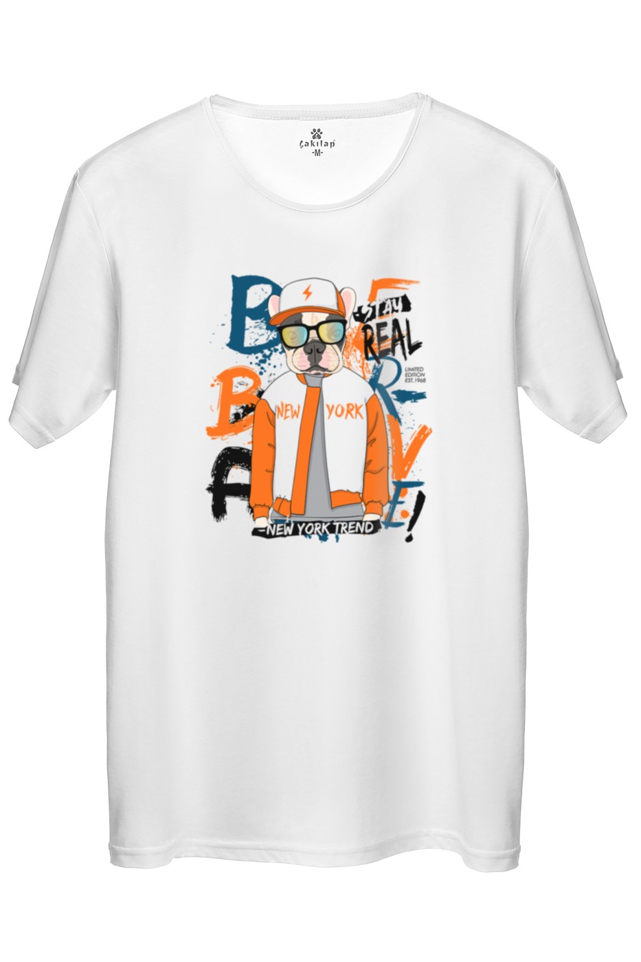 Köpek Baskılı Regular Tişört