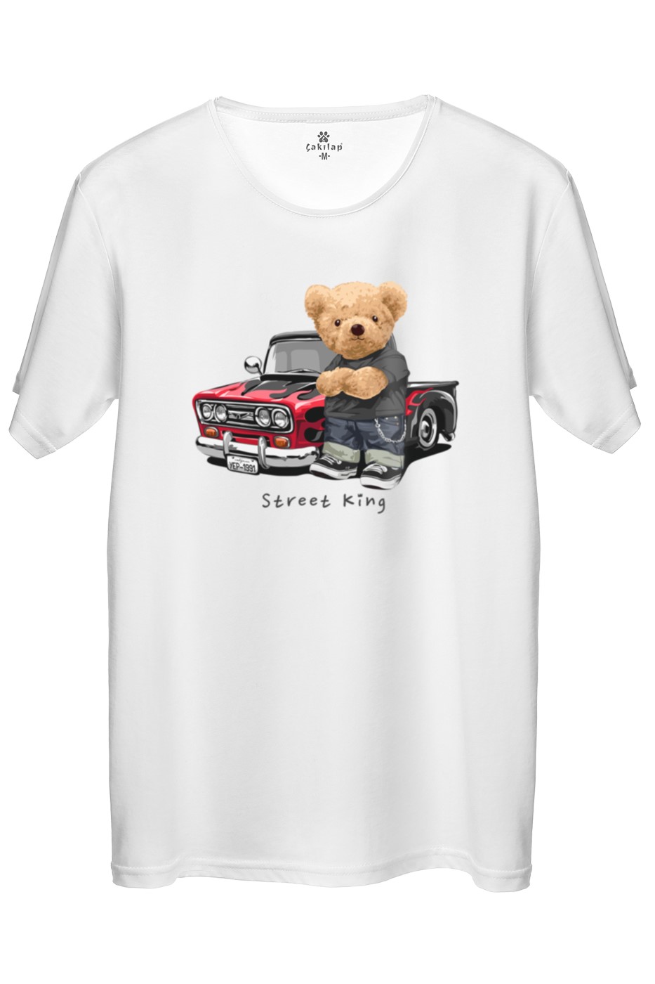 Ayıcık Baskılı Regular Tişört