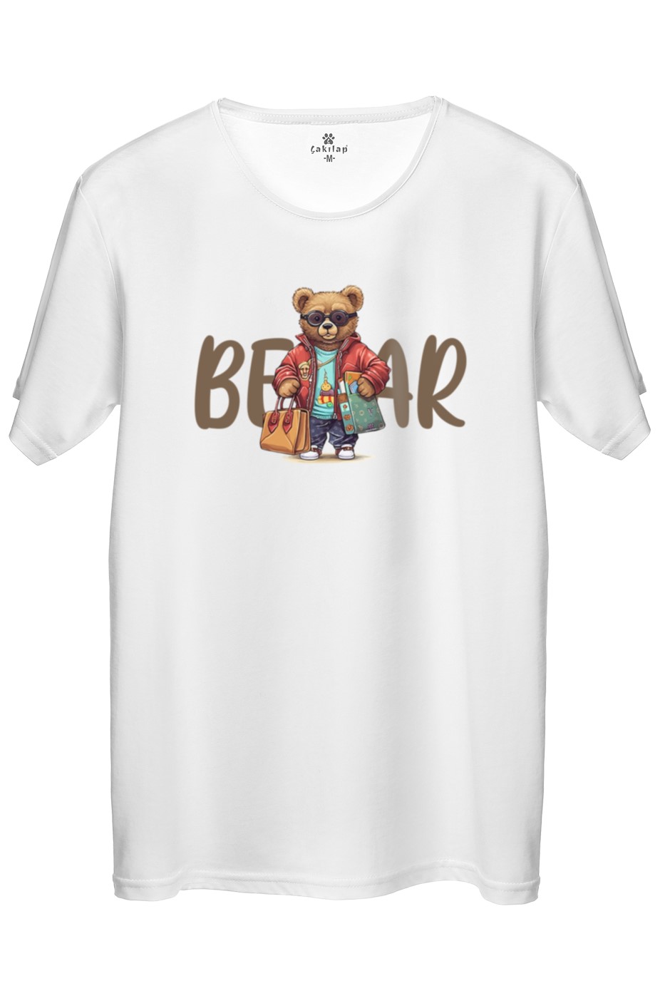 Ayıcık Baskılı Regular Tişört