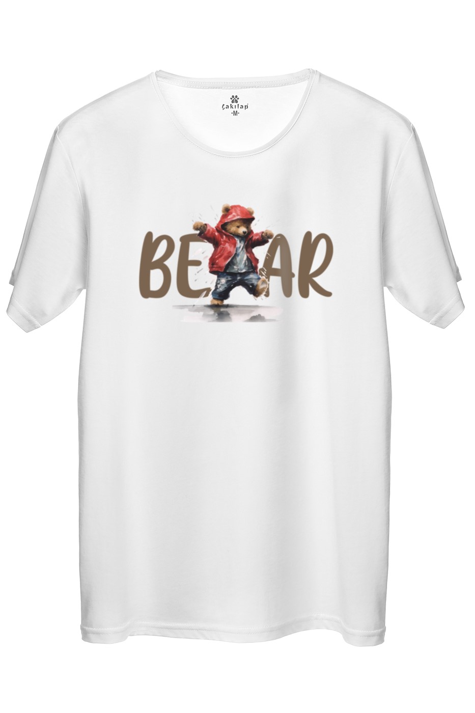 Ayıcık Baskılı Regular Tişört