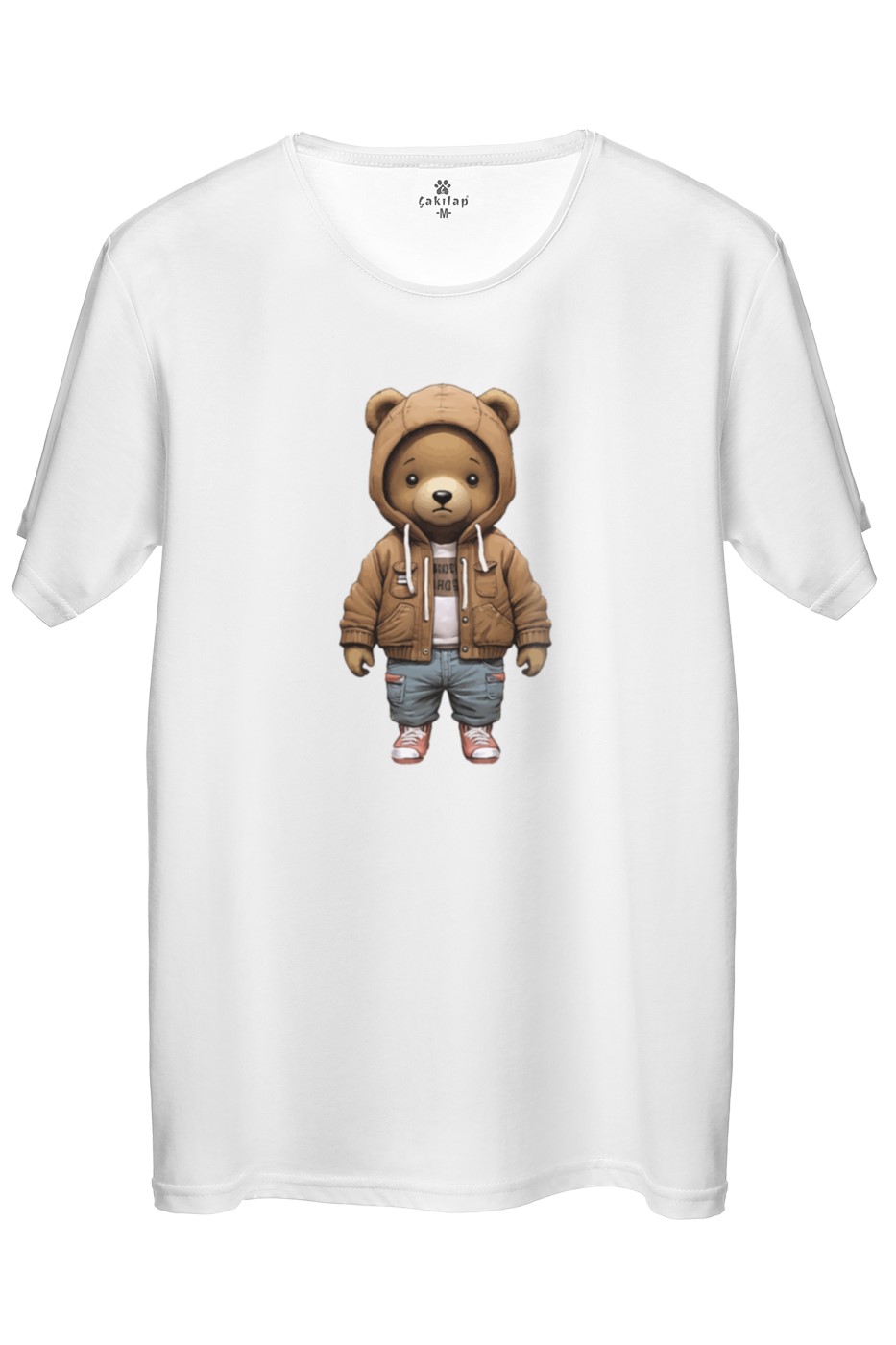 Ayıcık Baskılı Regular Tişört