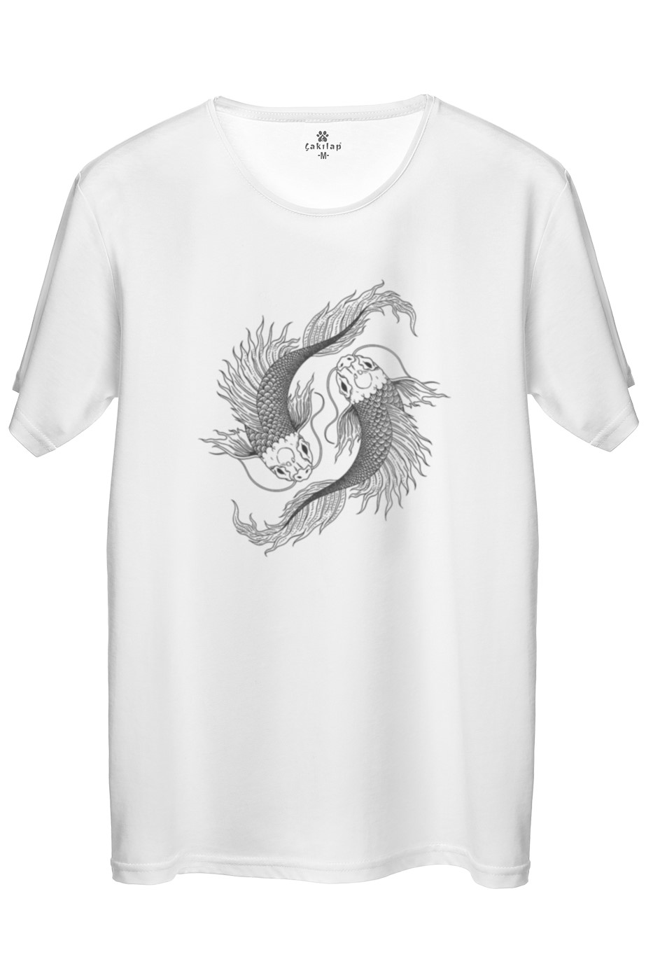 Balık Baskılı Regular Tişört